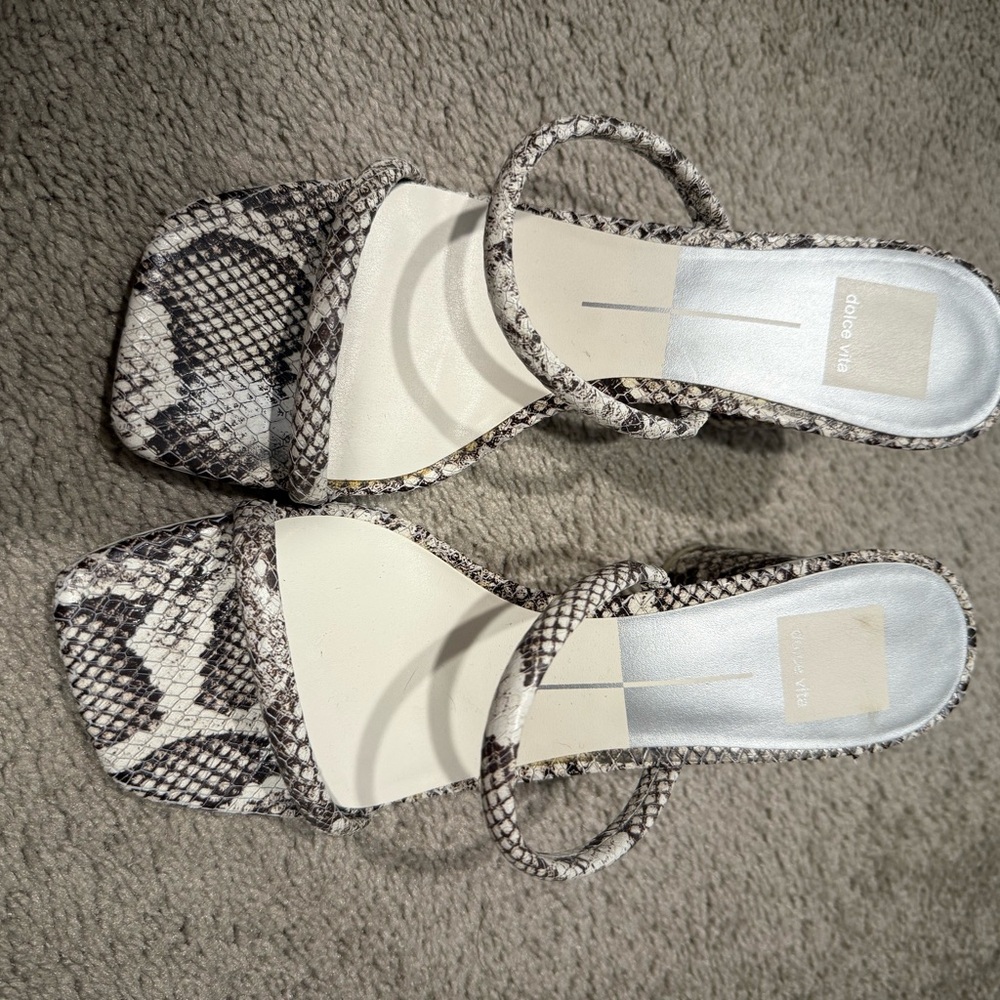 Dolce Vita Snake Print Heels
